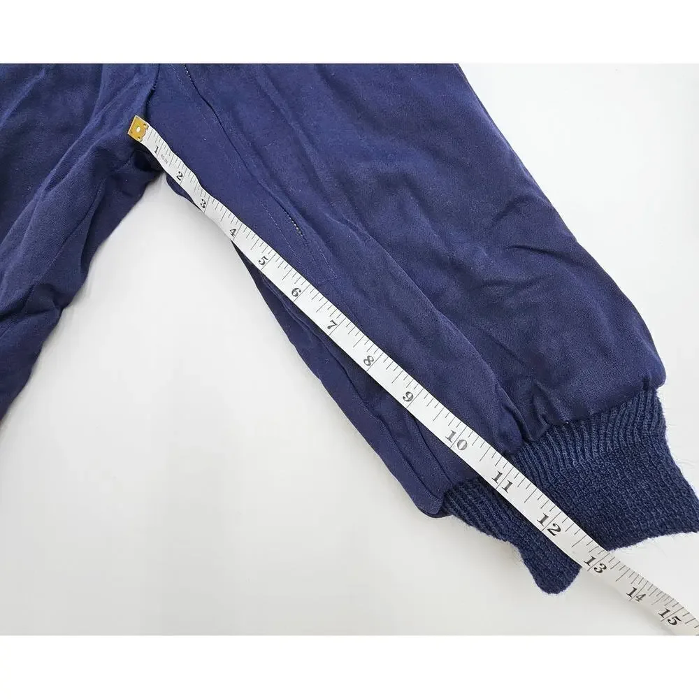 Vintage 50's Boy's 18-24M (Approx.) Navy Blue Snowsuit Coveralls
